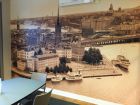 Fototapet i sepiaton vid STOKAB Stockholm 1